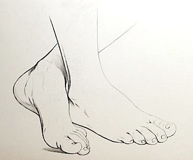 toes drawing