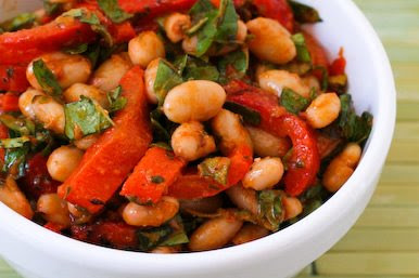 White Bean and Red Pepper Salad