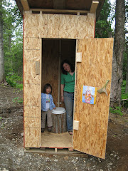 Jill & Jeremy's newest homestead accomplishment: A fancy outhouse!