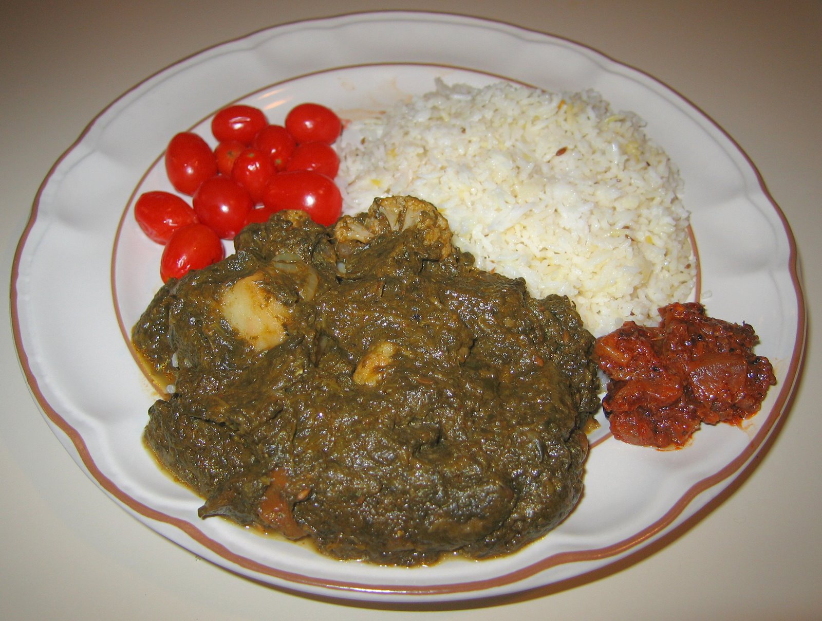 [20080419+Indian+Potato-Cauliflower-Spinach+with+Basmati+Rice.jpg]