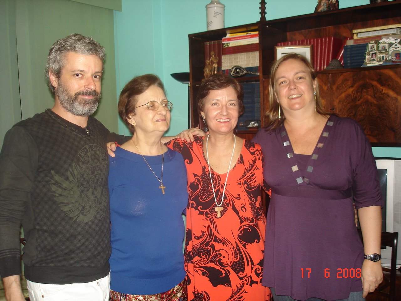 Festa de Despedida - Rio: Bill, mamãe, eu e Adriana