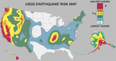 Earthquake risk map