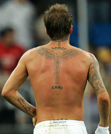 David Beckham Tattoo Symbols