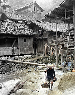 maisons traditionnelles Miao