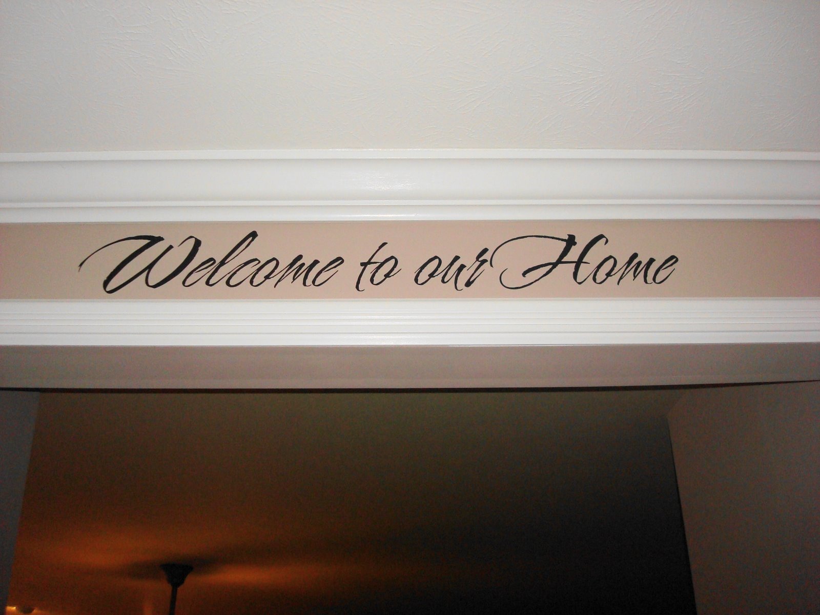 welcome to our home vinyl for wall