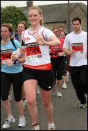 Me running Edinburgh Marathon 2008!