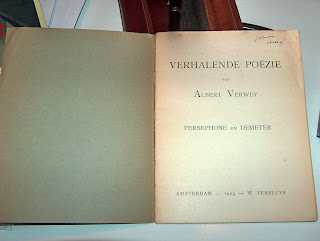 Albert Verwey, Verhalende poëzie; Persephone en Demeter. W. Versluys, Amsterdam 1905