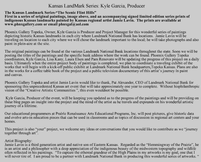Kansas LandMark Series Kyle Garcia, Producer