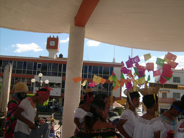 El recibimiento con Chiapanecas, Parachicos y Chuntaes en Tonalá