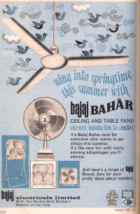 old Ad for Bajaj fan