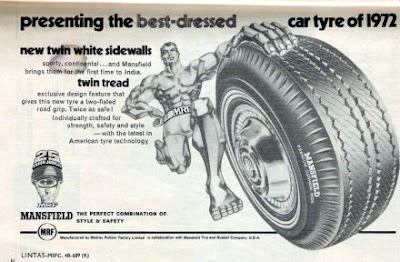 Old Ad of MRF tyre