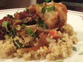  Oven Poached Sea Bass with Quinoa Pilaf