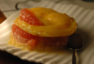 recettes Cheesecake citron, suprêmes de pamplemousse et coulis de framboise