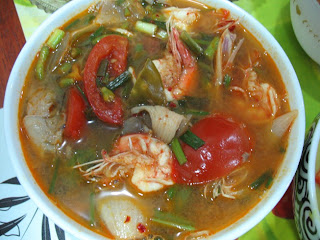 Tom Yum Gung - the classic spicy Thai soup with prawns