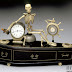 "Wake up!  Time to Die" - 19th Century Victorian Skeleton Automaton Alarm Clock - Haunted Horology #5