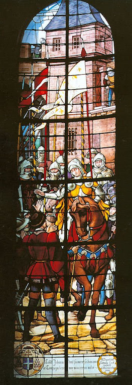 Santa Joane d'Arc auxilia a cidade de Compiegne, St-Jacques de Compiègne, Herois medievais
