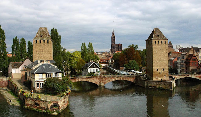 Ponte na cidade de Strasbourg
