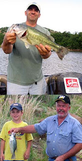 Father's Day bass fishing report from Lake Tom Steed, submitted by future bass pro Mike Diehl