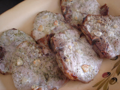 pork chops with garlic and herbs