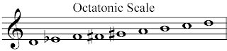 Octatonic scale beginning with a whole-step