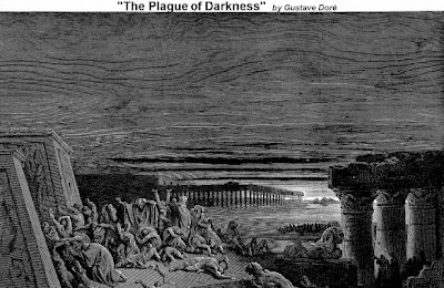 The plague of Darkness by Gustave Dore