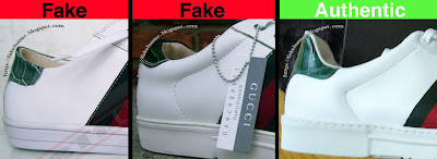 gucci trainers real vs fake