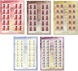 Clock Towers Stamp Sheet