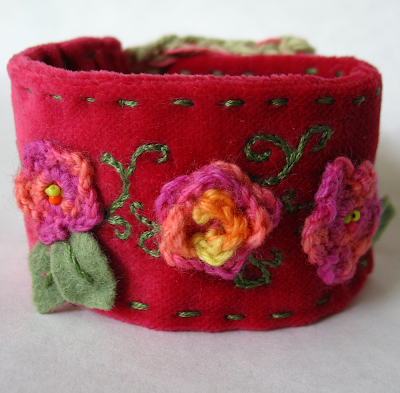 fabric cuff bracelet by tamdoll